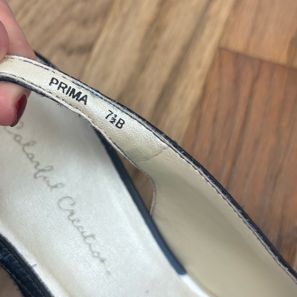 Colorful Creations Slingback Shoes Navy Kitten Heel 7.5B - Picture 6 of 6